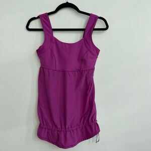 Lululemon Ultra Violet Chase Me Running Athletic Cinch Hem Tank Top - 6